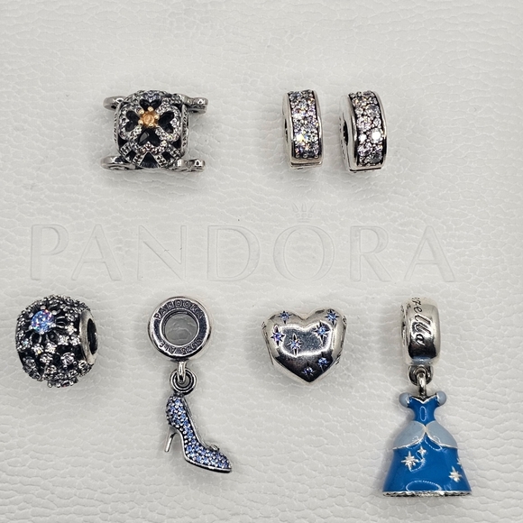 💫Authentic Pandora DISNEY CINDERELLA 8pc BRACELET GIFT SET🎁 - Picture 10 of 12